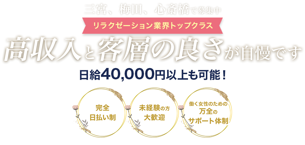 高収入なお仕事をお探しの方へ、オイルリラクゼーションのお店で働きませんか?